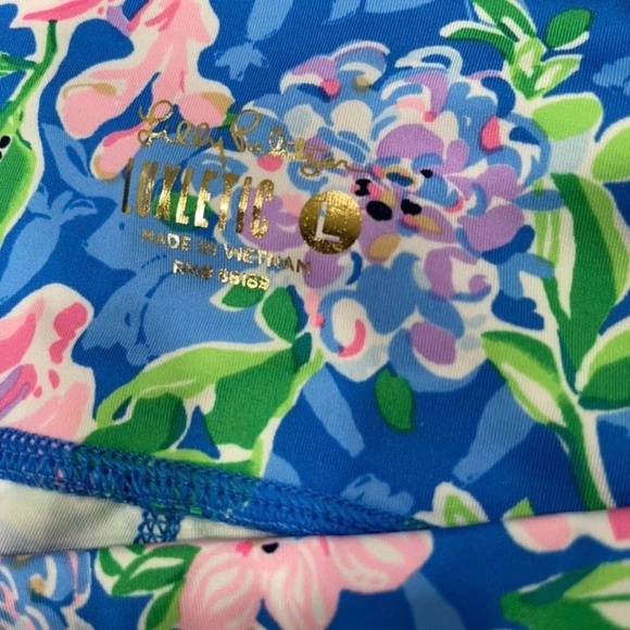 NWOT Lilly Pulitzer Luxletic Weekender High Rise Midi Legging Spring In Your Ste - Picture 4 of 5